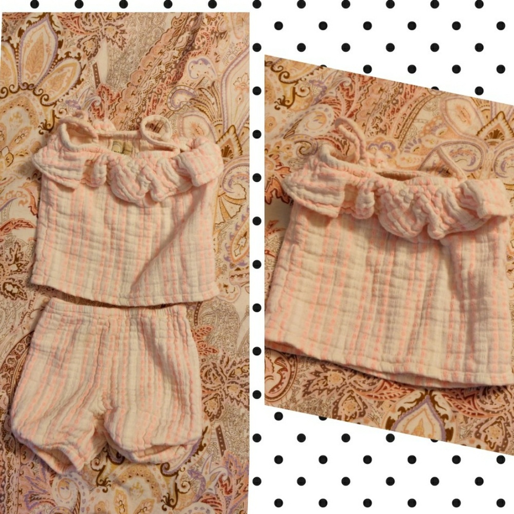 PEEK baby girl top and bloomer set